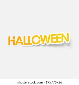 realistic design element: halloween