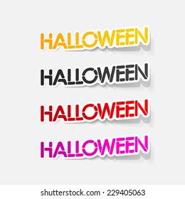 realistic design element: halloween