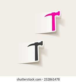 realistic design element: hammer