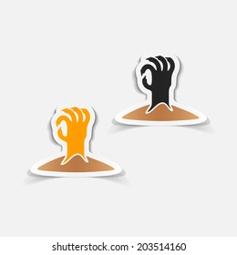 realistic design element: hand