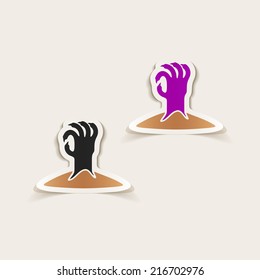 realistic design element: hand