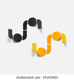 realistic design element: handshake. Vector Illustration