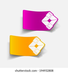 realistic design element: handshake. Vector Illustration