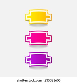 realistic design element: handshake. Vector Illustration