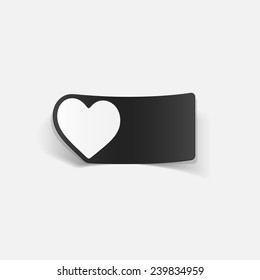 realistic design element: heart