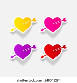 realistic design element: heart