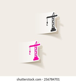 realistic design element: hoisting crane