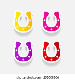 realistic design element: horseshoe