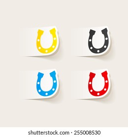 realistic design element: horseshoe
