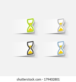 realistic design element: hourglass
