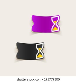 realistic design element: hourglass
