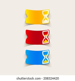 realistic design element: hourglass