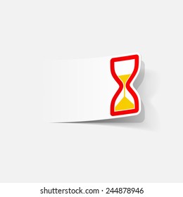 realistic design element: hourglass
