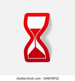 realistic design element: hourglass