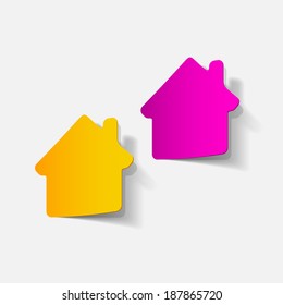 realistic design element: house