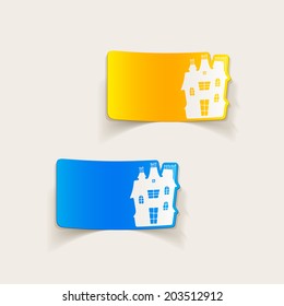 realistic design element: house