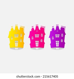realistic design element: house