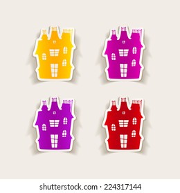 realistic design element: house