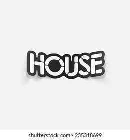 realistic design element: house