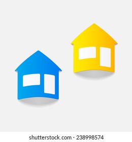 realistic design element: house