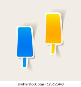 realistic design element: ice