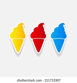 realistic design element: ice