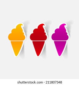 realistic design element: ice