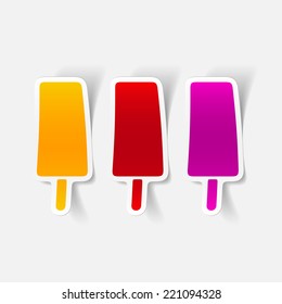 realistic design element: ice