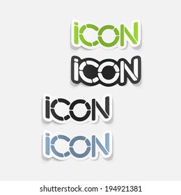 realistic design element: icon