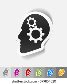 realistic design element. idea concept