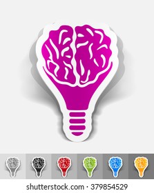 realistic design element. idea concept