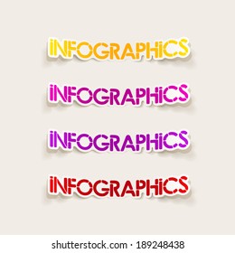 realistic design element: infographics