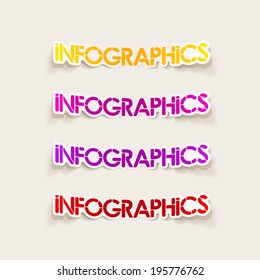realistic design element: infographics
