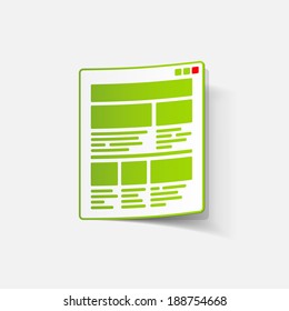 realistic design element: interface