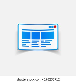 realistic design element: interface