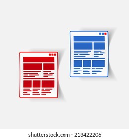 realistic design element: interface