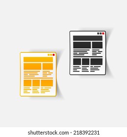 realistic design element: interface