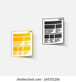 realistic design element: interface