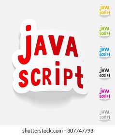 realistic design element. java script