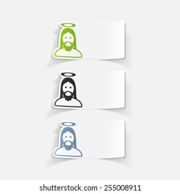 realistic design element: Jesus