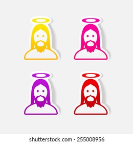 realistic design element: jesus