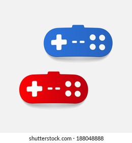 realistic design element: joystick
