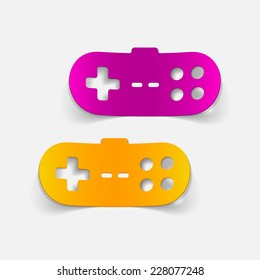 realistic design element: joystick