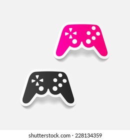 realistic design element: joystick