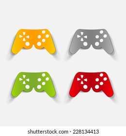 realistic design element: joystick