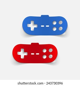 realistic design element: joystick