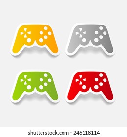 realistic design element: joystick