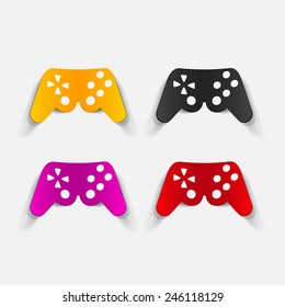 realistic design element: joystick