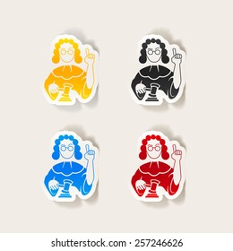 realistic design element. judge