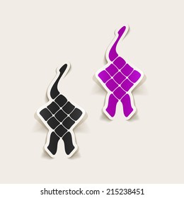 realistic design element: ketupat